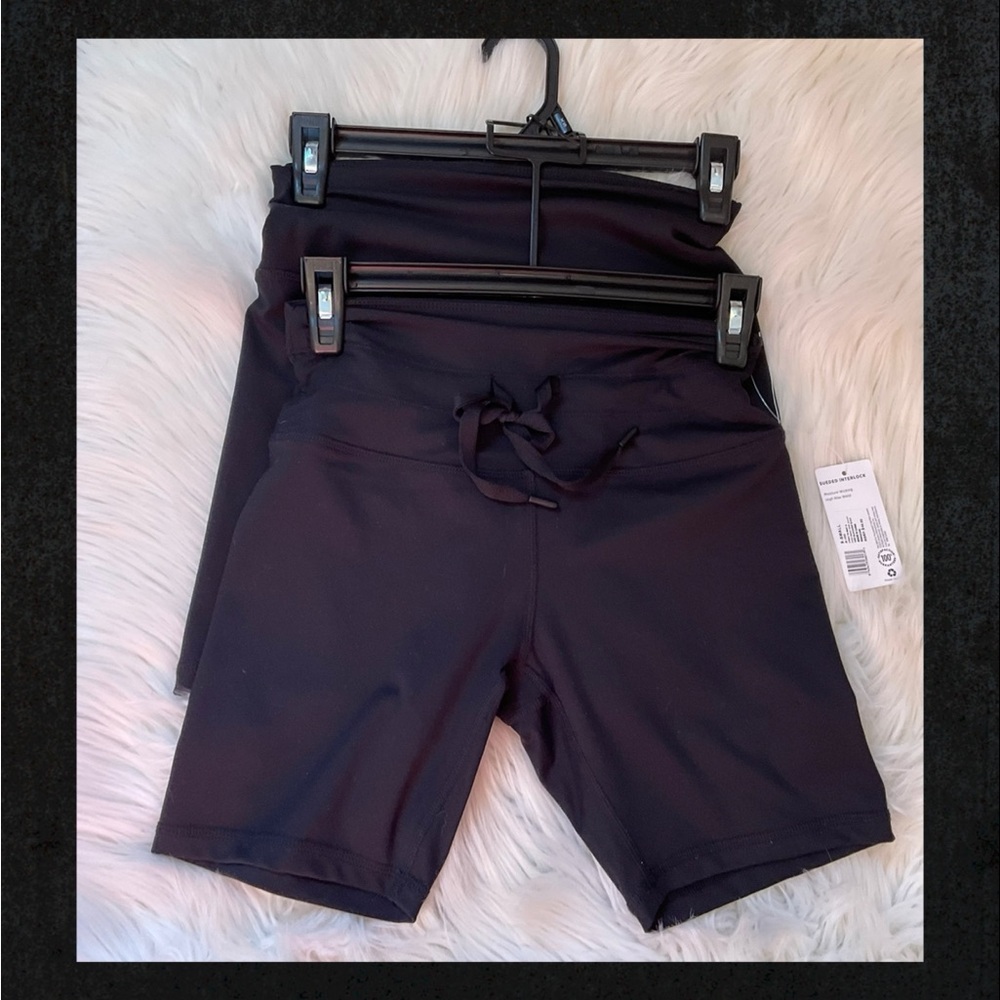 Jockey 2-Pack Tie Waist & High Waist Bike Shorts - NWT - Size XS - Deep Black